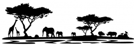 Wandtattoo Landschaft Afrika Wandsticker Design