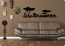 Wandtattoo Landschaft Afrika Wandsticker Design